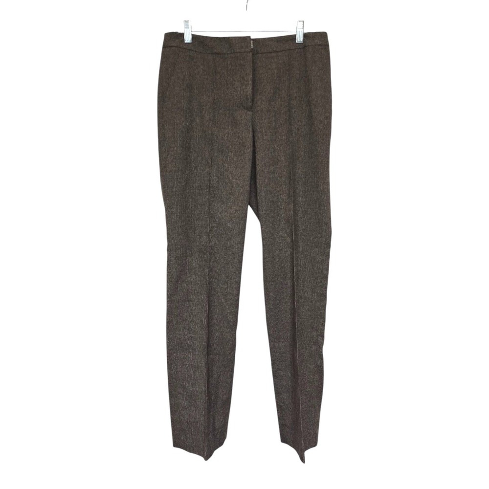 Rafaella Womens Size 10 Stretch Pants Brown Herringbone Career Office NWT - Picture 3 of 7